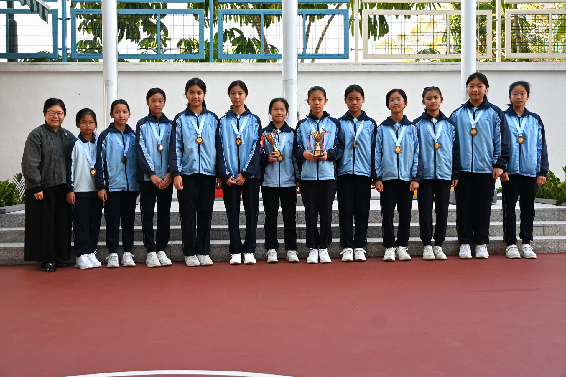 蔡功譜中學主辦小學籃球邀請賽「忠愛盃」 得獎